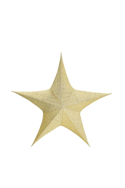 Décoration de Noël en tissu nuages, étoiles dorées à paillettes « Carrousel » 135 cm