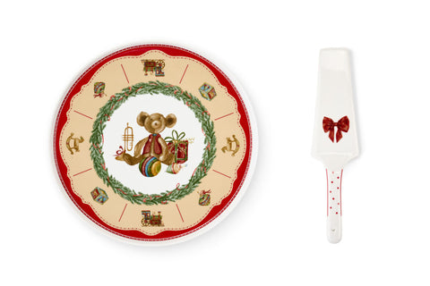 Nuvole di stoffa Set piatto + paletta di natale in ceramica 2 varianti (2 unità)