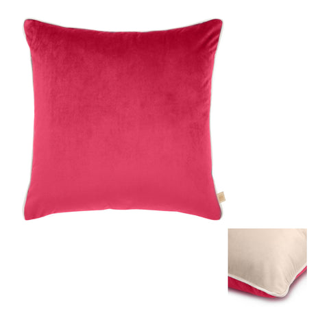 Bianco Perla Cuscino arredo double in velluto "Twilight" 45x45 cm 3 varianti(1 unità)