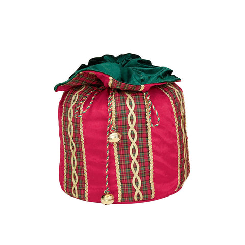 Sac de Noël GOODWILL en tartan écossais 32 cm 2 variantes (1 pièce)