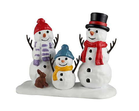 LEMAX Personaggi Pupazzi di neve "Snowman Family" H6.7×8.3×4.5 cm