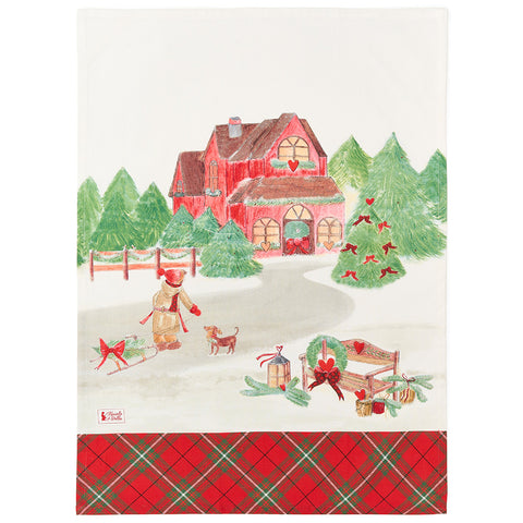 Toile de Noël Nuages ​​en Tissu "Carte de Noël" 50x70 cm 2 variantes (1pc)