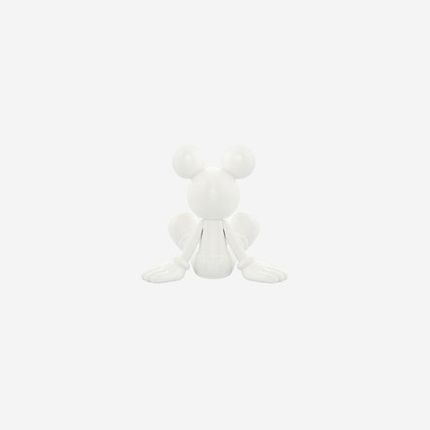 LEBLON DELIENNE Statuina Topolino seduto piccolo bianco 13.5xH12 cm