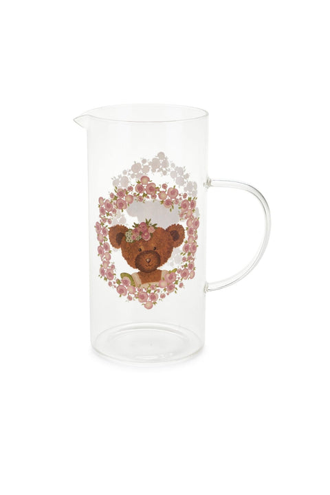Nuvole di Stoffa Caraffa in vetro borosilicato con orsetto "Sweet Bear" 1200 ml