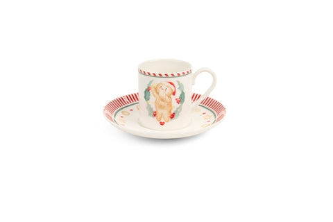 Nuvole di Stoffa Set 6 tazzine da caffè "DELICIOUS CHRISTMAS" ceramica 180 ml