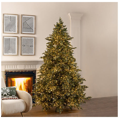 EDG Silver pine Christmas tree 4000 mini LEDs H210xD149 cm