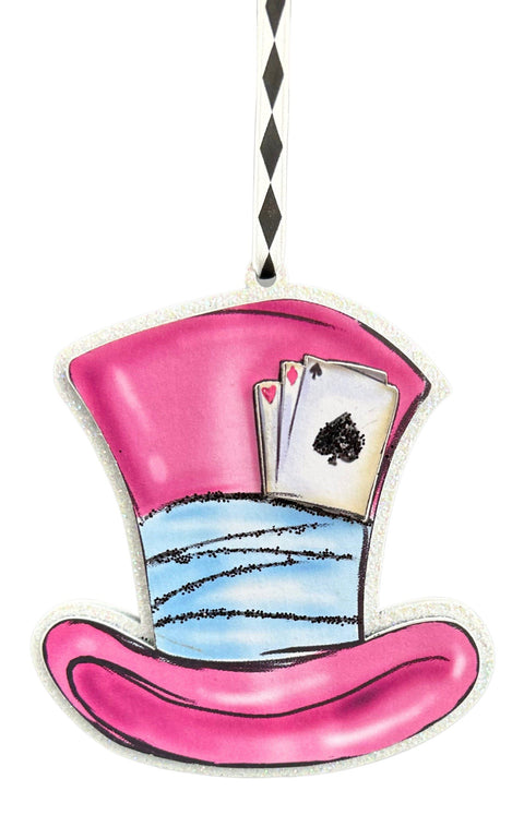 Christmas Inspirations Alice in Wonderland Hat Decoration 2 variants (1 unit)
