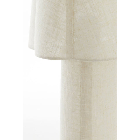 Light & Living Lampada in lino naturale con paralume "Musaby" D25xH50 cm