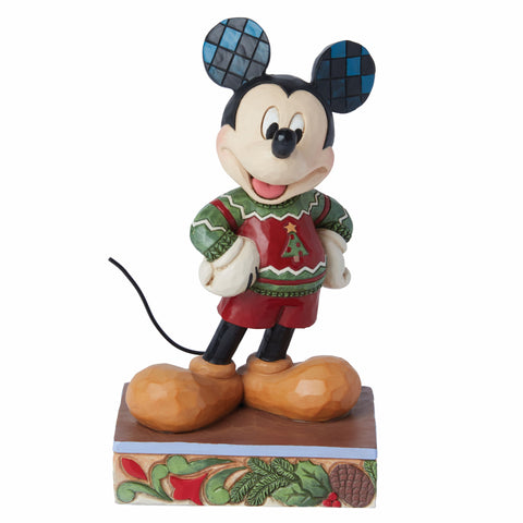 Figurine de Noël Enesco Mickey Mouse "Jim Shore" 8x5xH14 cm