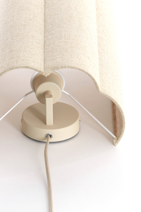 Light & Living Applique murale en tissu beige "Fringe" 26x15xH40 cm