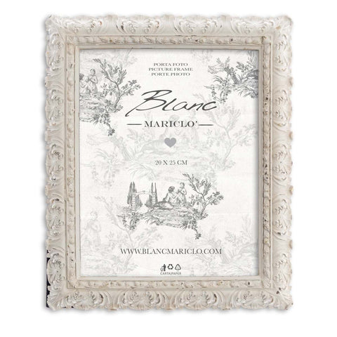 Blanc Mariclò Shabby Chic antique resin frame 27x2xH31 cm
