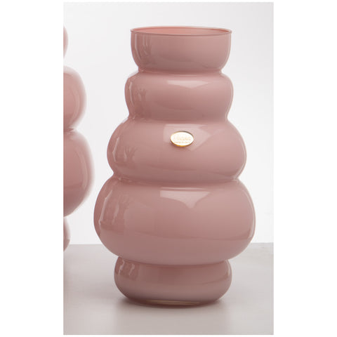 Divina Collection Vaso grande in vetro "Aurora" D11xH30 cm 2 varianti(1 unità)