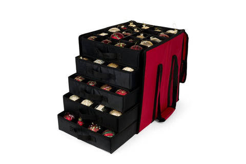 Nuvole di Stoffa Storage Box for 100 Christmas Baubles with Drawers