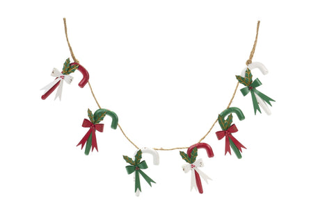 Décoration en tissu Nuages ​​Canne à sucre « Conte de Noël » 137 x 3 x 21 cm