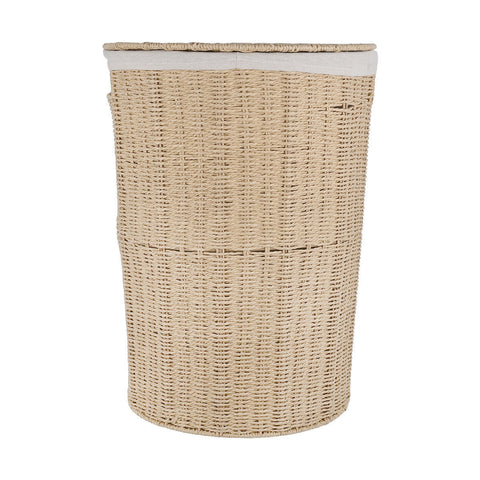 Estia Home Cesto Porta Biancheria da bagno con tessuto interno "Botanica" D40xH50cm