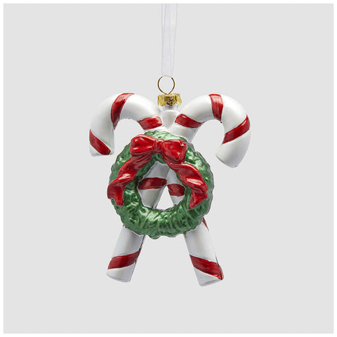 EDG Enzo De Gasperi Glass Candy Canes H12 cm