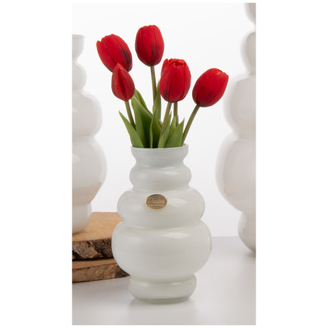 Divina Collection Vaso piccolo in vetro "Aurora" D7xH19 cm 3 varianti(1 unità)