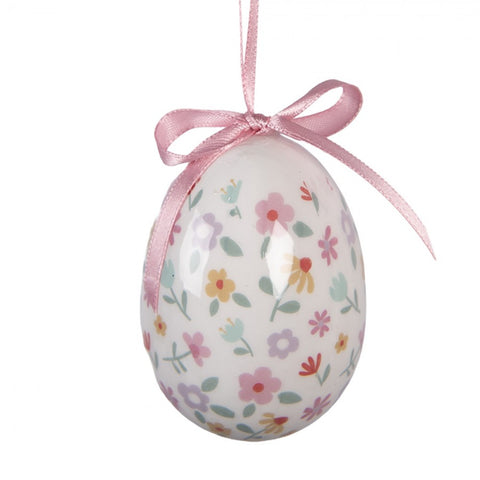 Clayre & Eef Set 9 Decori Uova di pasqua decorative da appendere D5xH8 cm