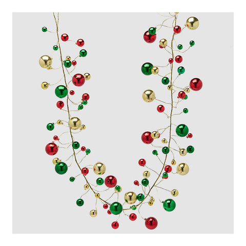 EDG Christmas Garland with 100 Christmas Balls L180 cm 3 variants (1 unit)
