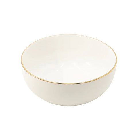 White Porcelain Salad Bowl "Maestà" D25 cm