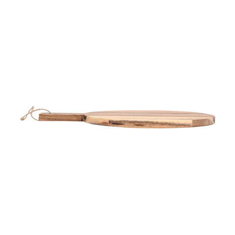Estia Home Planche à pizza en bois avec poignée et corde « Allure » 40x32xH1.5 cm
