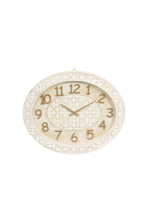 Cloth Clouds "Danidè" Antique-Effect Wooden Wall Clock 60.5x50x5.5 cm