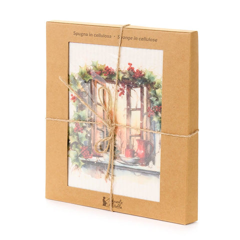 Cloth Clouds Set of 6 Christmas Sponges "Christmas is Coming" 17.2x19.4 cm