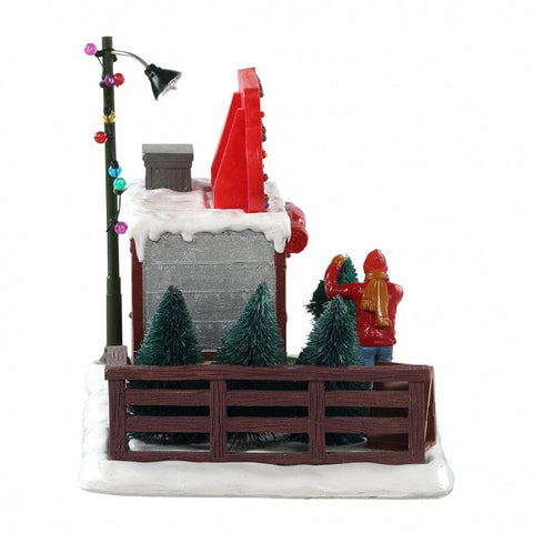 LEMAX Edificio in resina "Garland Grove Tree Lot" H13.6x19.9x12.8 cm