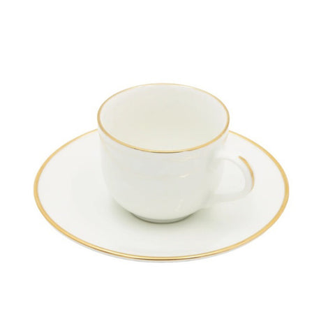 White Porcelain Set of 6 "Maestà" coffee cups 90 ml