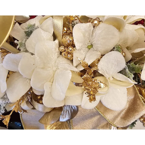 Bougeoir de Noël haut 4 lumières Lena's Flowers L40xH50 cm