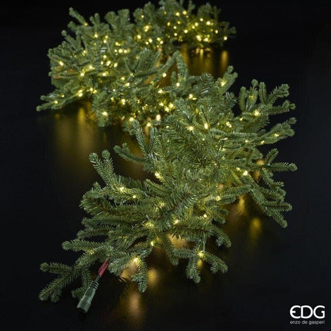 EDG Decorazione natalizia Tralcio Pino Lucciole con 300 mini led 180 cm