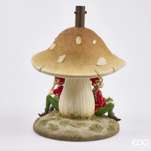 EDG - Enzo de Gasperi Christmas tree base Mushroom with elves D40xH54 cm