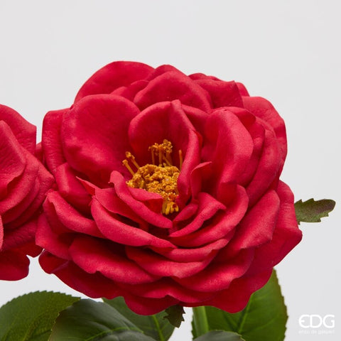 Edg Enzo De Gasperi Ramo Rosa artificiale rosso scuro H58 cm