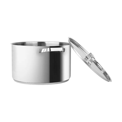 Estia Home Casseruola in acciaio inox + coperchio "Allegro" 28 cm
