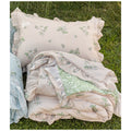 L'Atelier 17 Trapunta matrimoniale primaverile double face + 2 federe "Herbe" 260x260 cm 2 varianti(1pz) - Angelica Home Stabia