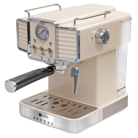 Estia Home Macchina da caffè espresso Retro crema "Epoque" 1350w 20bar 1.5LT