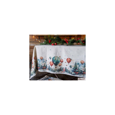 L'Atelier 17 Tovaglia di natale da cucina "Polo Nord" 155x280 cm 7 varianti(1 Unità)