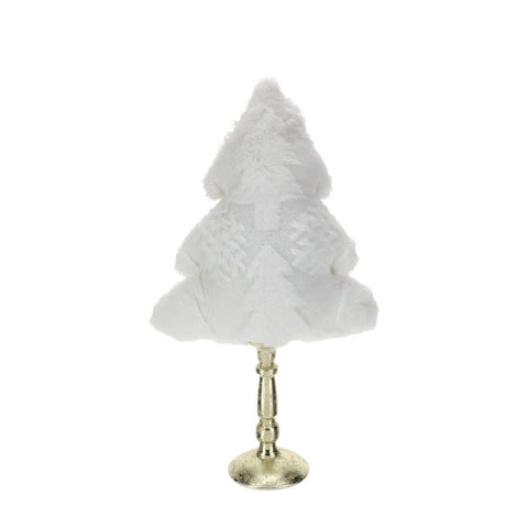 ALBERO PELUCHE BIANCO IMBOTTITO 28X45CM