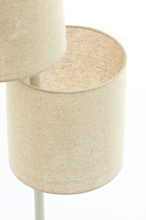 Light & Living Lampada da terra in tessuto beige "Benigno" D32xH155.5 cm