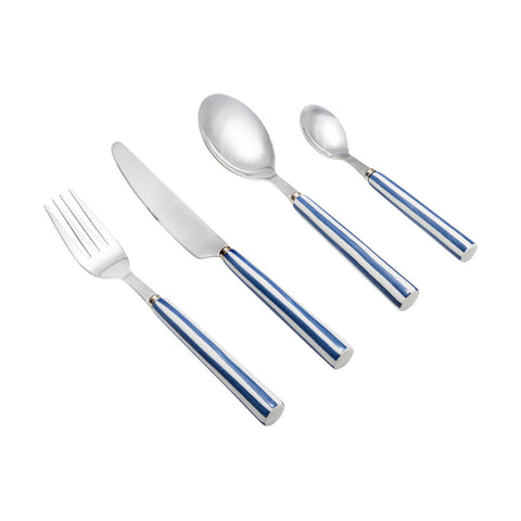 Estia Home Set 16 posate in acciaio inossidabile Ligne Blue 18/0