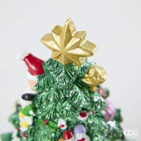 EDG Carillon albero di natale pino poliresina D18 H31,5 cm