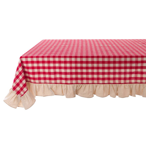 TABLECLOTH WITH 12.5CM RUFFLE