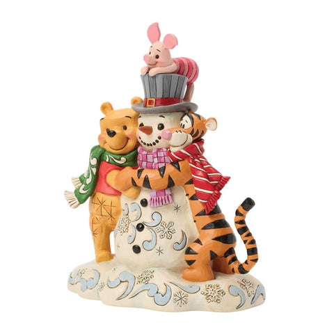 Enesco Disney Statuina di natale Winnie the Pooh e amici H25 cm