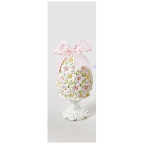 EDG Enzo De Gasperi Uovo di pasqua in resina decorativo D10xH20 cm 3 varianti(1 unità) - Angelica Home Stabia