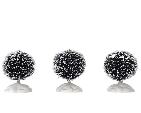 LEMAX Set 3 Mini Alberi a setole rotonde H2.8 cm