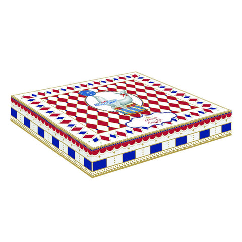 Easy life Svuotatasche di natale in porcellana "Circus" 23.5x20 cm