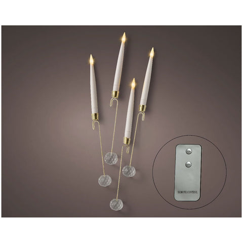Kaemingk Set 10 Luci a candela a LED fisse per interno D1.5xH15 cm