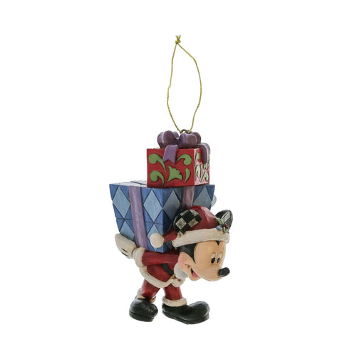 Décoration de sapin Enesco Mickey Mouse avec cadeaux « Jim Shore » H9 cm