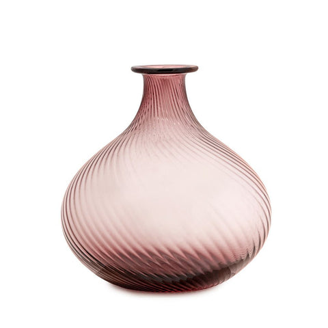 Vase en verre Bordeaux délavé "Helix" D19xH27 cm