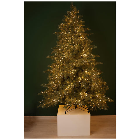 Sapin de Noël fleurs de Lena 3000 led "St.Moritz" D125xH180 cm